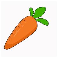 Fruit vegetable in flat hand drawn style design vector