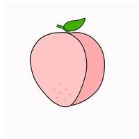 Fruit vegetable in flat hand drawn style design vector