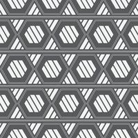Geometric seamless pattern in black backdrop vector