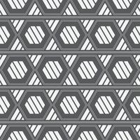 Geometric seamless pattern in black backdrop vector