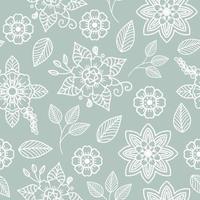 seamless pattern with foral line drawing. Simple minimalist wallpaper pattern with nature elements. Seamless pattern with botanical elements. vector