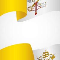 Decoration of Vatican City insignia vector