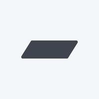 Eraser Icon in trendy glyph style isolated on soft blue background vector