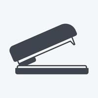 Stapler Icon in trendy glyph style isolated on soft blue background vector