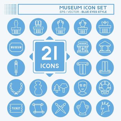 Icon Set Museum - Blue Eyes Style
