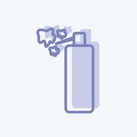 Spray Icon in trendy two tone style isolated on soft blue background vector