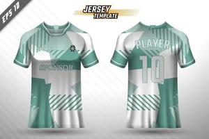 Soccer jersey and t-shirt mockup vector design template