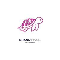 turtle logo template design vector