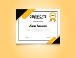 Modern Certificate Design Template vector