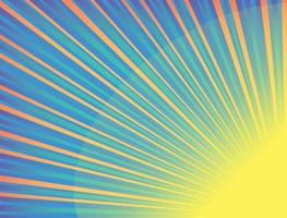 Abstract background with colorful light emanating from a point vector