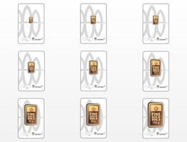 Gold bullion antam certificate in vector