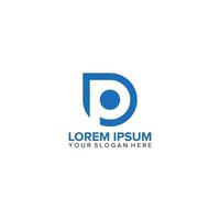 P PD letter business logo design vector