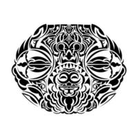 Maori tattoo design. Idea for tattoo vector