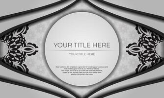 White luxury background with abstract mandala ornament. Elegant and classic vector elements with space for your text.