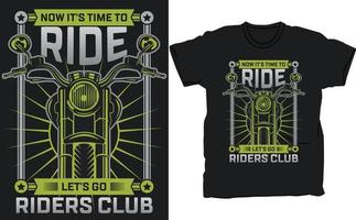 motorcycle t-shirt template vector