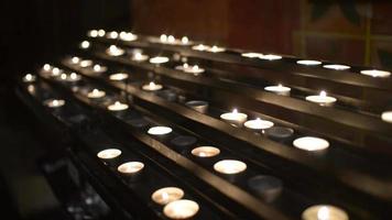 Candles In Church. Faith And Pray video