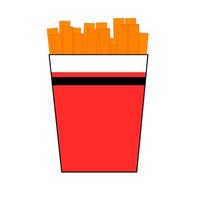 French fries vector icon. Food and drink icon.