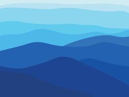 Gradient mountain landscape vector