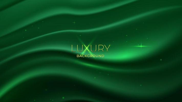 Award background with emerald green elegant decoration concept