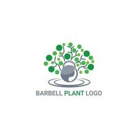 barras y logotipos de plantas, adecuados para logotipos de fitness y salud vector