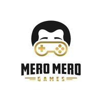logo design geek game vector
