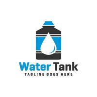 logotipo del tanque de agua o depósito de agua
