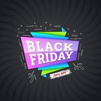 black friday sale concept design template vector