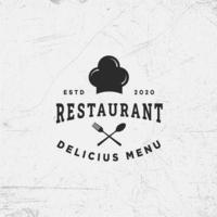 Modern restaurant logo design template collection vector