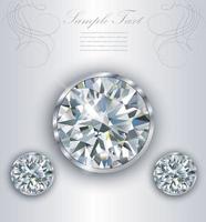 Luxury background with diamonds vector illustration.