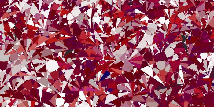 patrón de vector púrpura claro con formas poligonales.