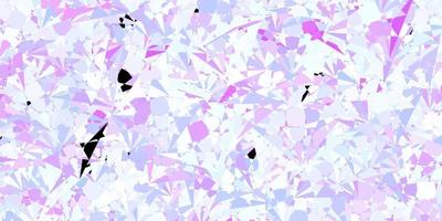 Dark Purple vector background with polygonal forms.