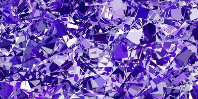 Light Purple vector pattern with polygonal shapes.