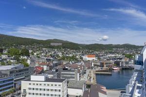 Seaside view of Molde, Norway. The city is located on the northern shore of the Romsdalsfjord