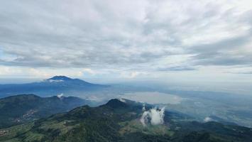 Beautiful mountain scape scenery and blue sky. The mountains on a sunny day. photo