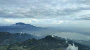 Beautiful mountain scape scenery and blue sky. The mountains on a sunny day. photo