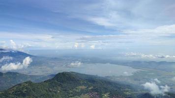 Beautiful mountain scape scenery and blue sky. The mountains on a sunny day. photo