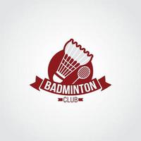 vector de diseño de logotipo de bádminton