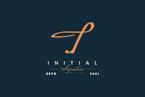 Diseño de logotipo mínimo letra j con estilo de escritura a mano. j logo o símbolo de la firma para bodas, moda, joyería, boutique, identidad botánica, floral y comercial vector