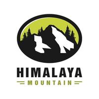 Himalayan mountain vector logo