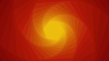 Spinning Burning Sun Hexagon Animation Background Yellow and Red Combination video