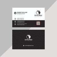 New Red Modern Business Card Template With Vector