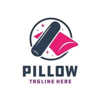 pillow and bolster modern logo vector