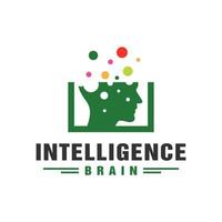 artificial intelligence technology logo vector