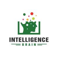 logotipo de tecnología de inteligencia artificial vector