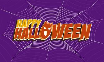 Text effect happy Halloween Background