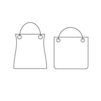 Shopping bag vector icon