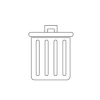 Dustbin vector icon