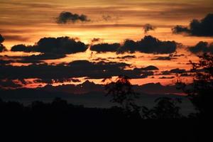 golden hour photography of clouds photo