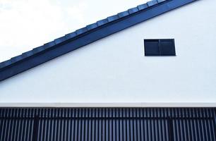 white and black concrete house close-up photography photo