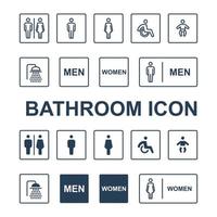 Bathroom icon for web, presentation, logo, Icon Symbol vector